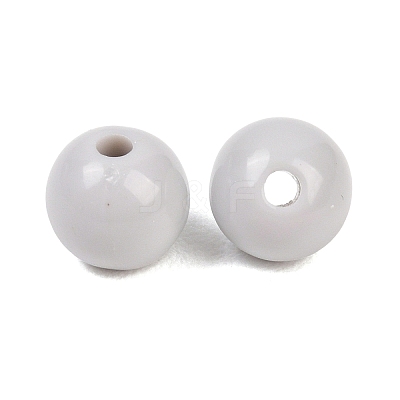 Opaque Acrylic Beads OACR-H034-50B-1
