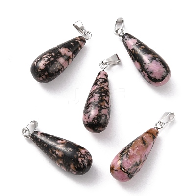 Natural Rhodonite Pendants G-F707-23-1