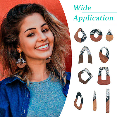 DIY Two Tone Dangle Earring Making Kit DIY-TA0009-01C-1