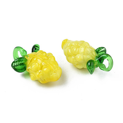 Handmade Bumpy Lampwork Pendants X-LAMP-S194-024-1