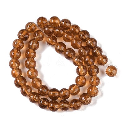 Handmade Gold Sand Lampwork Beads LAMP-Z009-01G-1