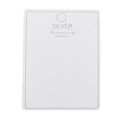 100Pcs Paper Jewelry Necklace Display Cards LS-CDIS-NH0001-01C-1