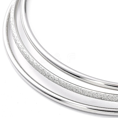 Non-Tarnish 3Pcs 304 Stainless Steel Plain Bangles Set BJEW-G684-02B-P-1
