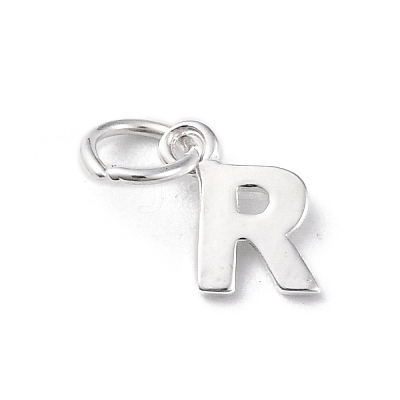 925 Sterling Silver Letter Charms STER-C012-01S-R-1