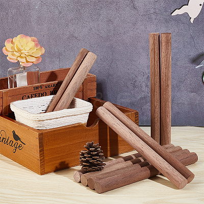 Round Walnut Wooden Sticks WOOD-WH0034-27A-1