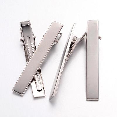 Iron Flat Alligator Hair Clip Findings X-IFIN-S286-57mm-1