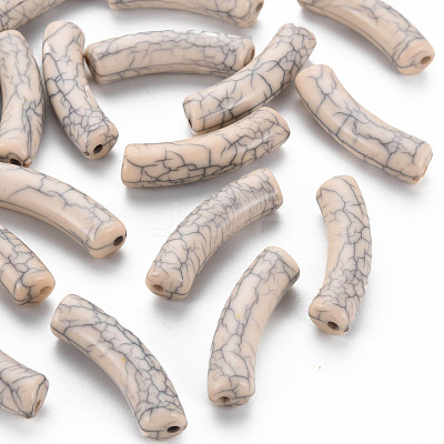 Opaque Crackle Acrylic Beads MACR-S372-002N-006-1