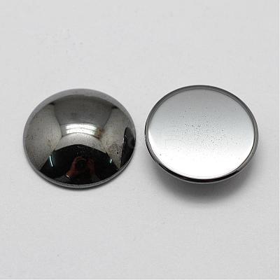 Non-magnetic Synthetic Hematite Cabochons G-P162-05-12mm-1