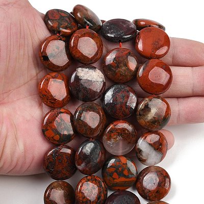 Natural Brecciated Jasper Beads Strands G-C220-D02-20mm-1