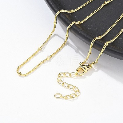 Brass Satellite Chains Necklace for Women NJEW-P265-43G-1