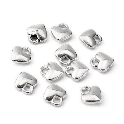 Tibetan Style Alloy Heart Charms TIBEP-LFH260Y-S-FF-1
