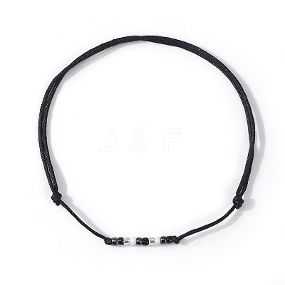 Glass Seed Beads Braided Bead Bracelets UB5281-8-1