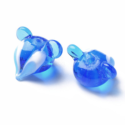 Handmade Transparent Lampwork Beads LAMP-T011-12D-1