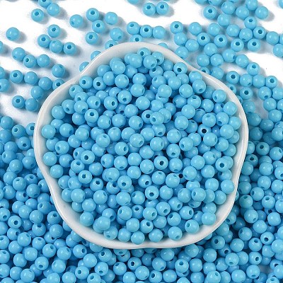 Opaque Acrylic Beads SACR-A007-01C-07-1