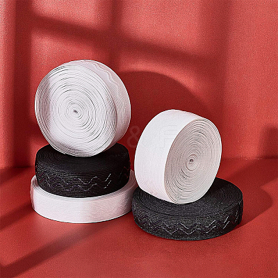 Polyester Non-Slip Silicone Elastic Gripper Band SRIB-WH0006-22A-01-1