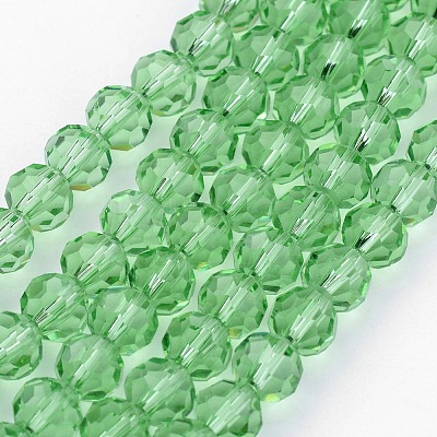 Transparent Glass Bead Strands X-GLAA-G013-8mm-55-1