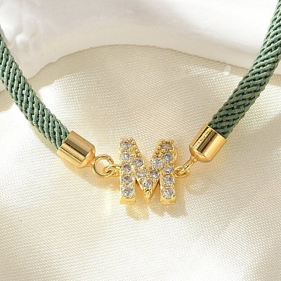 Adjustable Nylon Cord Bracelets BJEW-C096-01G-13-1