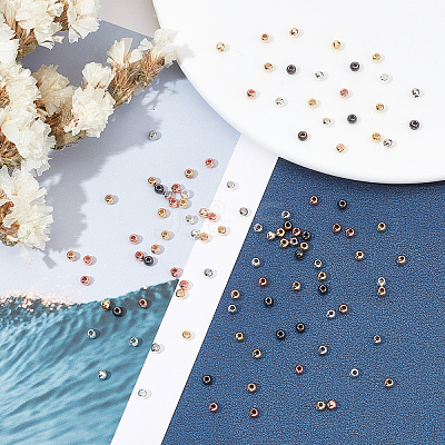 360Pcs 6 Style 2 Sizes Brass Beads KK-PH0001-71-1