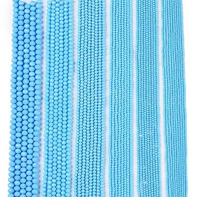 Opaque Solid Color Imitation Jade Glass Beads Strands EGLA-A044-P3mm-D08-1