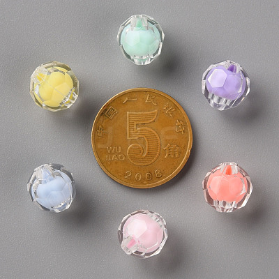 Transparent Acrylic Beads TACR-S152-04A-1
