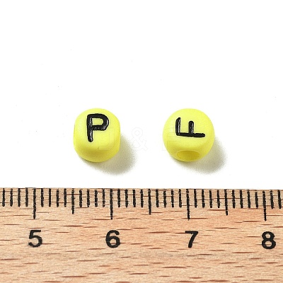 Opaque Acrylic Beads OACR-R005-02D-1