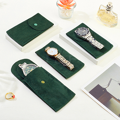 Portable Velvet Watch Pouches TP-WH0001-02B-1