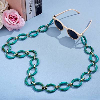 Handmade Imitation Gemstone Style Link Chains AJEW-J034-01B-1
