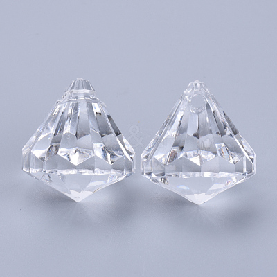 Transparent Acrylic Pendants X-TACR-Q260-C-V01-1