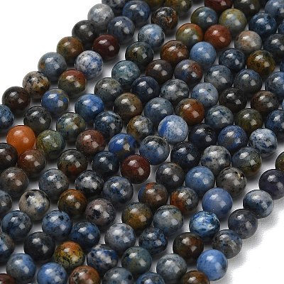 Natural Dumortierite Beads Strands X-G-F826-A01-4mm-1
