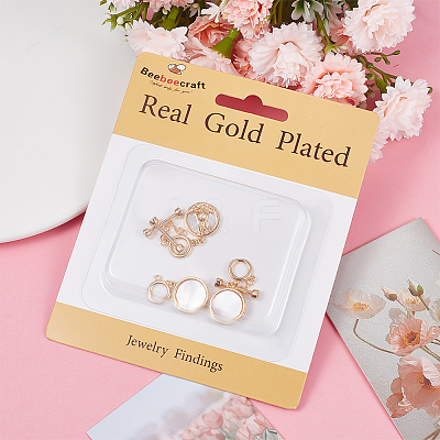 3Pcs Shell Toggle Clasps KK-BBC0009-17-1