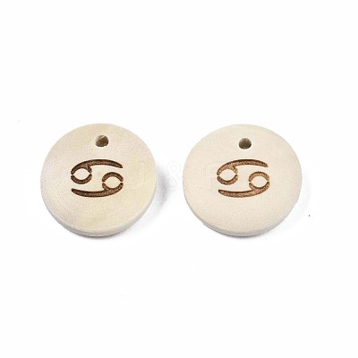 Laser Out Wood Pendants WOOD-S053-51G-1