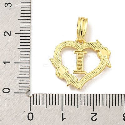 Heart Brass Pendants KK-I714-04G-I-1