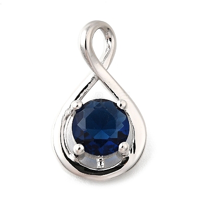925 Sterling Silver Pave Cubic Zirconia Pendants STER-V001-03P-09-1