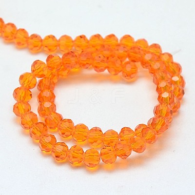 Eco-Friendly Glass Round Bead Strands EGLA-J042-6mm-M03-1