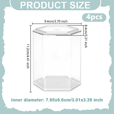 PET & ABS Minifigure Display Cases CON-WH0099-56B-1