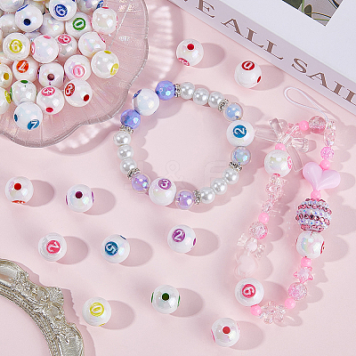 60Pcs Acrylic Beads Imitation Shell OACR-SP0001-21-1