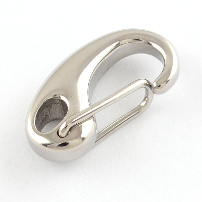 Tarnish Resistant Polished 316 Surgical Stainless Steel Keychain Clasp Findings STAS-R072-59-1