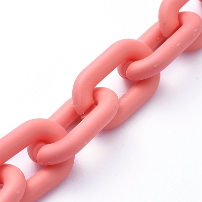 Handmade Acrylic Cable Chains AJEW-JB00630-01-1