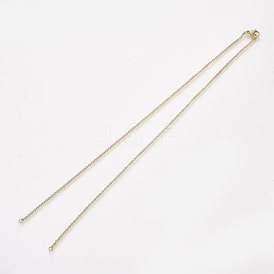 304 Stainless Steel Cable Chain Necklace Making STAS-T040-PJ209-2-36-1