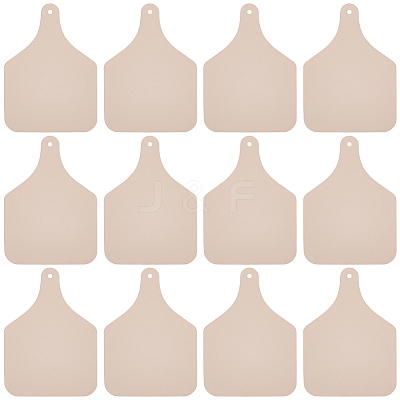 Leather Label Tags AJEW-CL0003-23B-1