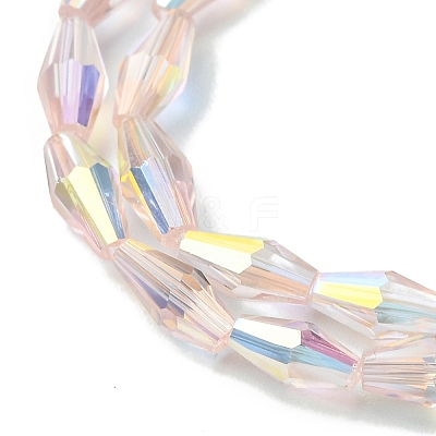 Transparent Electroplate Glass Beads X1-GLAA-K064-05A-AB02-1