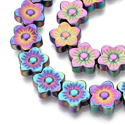 Electroplate Non-magnetic Synthetic Hematite Beads Strands G-T061-98D-1
