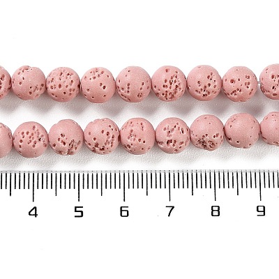 Synthetic Lava Rock Dyed Beads Strands G-H311-08B-08-1
