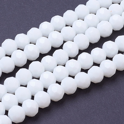 Faceted(32 Facets) Glass Round Beads Strands X-EGLA-J042-8mm-26-1