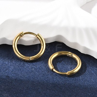 Ion Plating(IP) 304 Stainless Steel Hoop Earrings EJEW-P177-G-07-1