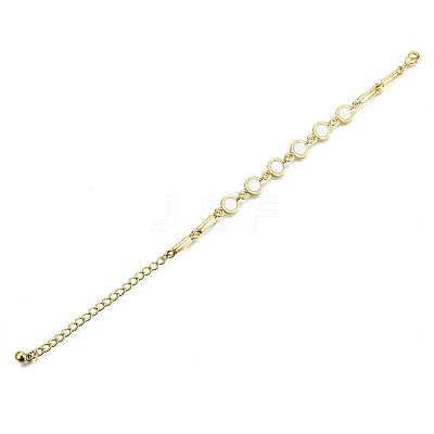 Electroplated Alloy Link Bracelets BJEW-T012-010-RS-1