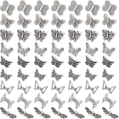 Tibetan Style Alloy Beads TIBE-NB0001-10AS-1