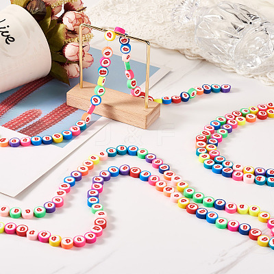 Handmade Polymer Clay Beads CLAY-CD0001-06-1