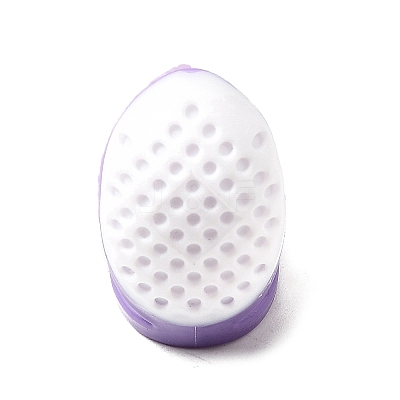 Silicone & Plastic Thimble Finger Guard for DIY Sewing and Cross-Stitching TOOL-C012-27A-01-1