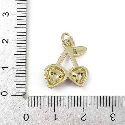 Brass Micro Pave Cubic Zirconia Pendants KK-D409-48G-03-1